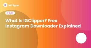 IGClipper free Instagram video and photo downloader illustration