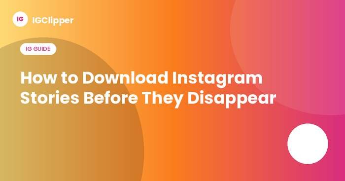 How to Download Instagram Stories Before They Disappear