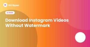 Download Instagram videos without watermark